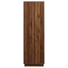 Modway - Bulwark 3 portes Garde-robe, Noyer-Assemblée requise