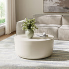 Modway - Brion Rond intérieur - Terrasse extérieure Béton Table basse - Blanc-Nivelleurs non marqués