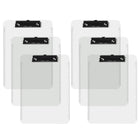 Davis Group - Planchettes à pince transparentes, format lettre, 9 po l x 12 po H – Transparentes - 6 par paquet-Les planchettes sont fabriquées en plastique moulé par injection résistant et durable et présentent des bords lisses