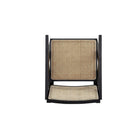 Manhattan Comfort - Hamlet fauteuil d’appoint chic industriel 57,5 cm - noir et cannage naturel-29,53 po L x 22 po l x 28,74 po H
