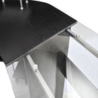 HOMCOM - Bureau d'ordinateur d'angle forme l support à clavier coulissant - 68,9 po L x 68,9 po l x 33,5 po H - noir-Équipé d’un plateau coulissant pour clavier sous le bureau, pratique à utiliser
