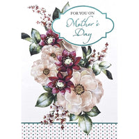 Mill Brook Studio - Cartes De Souhaits Fête des Mères / Enveloppes - 5-3/8 po x 7-3/4 po - Rouge at rose - Paquet de 18-Cartes de souhaits qualité boutique