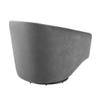 Modway - Series Performance Velvet Tissu Chaise pivotante - Gris-Coussinets de pied non marqués