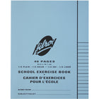 Hilroy - Cahiers d'exercices - ligné à demi (8 mm) - 9 po x 7 po - 40 pages - 20 feuilles - bleu - paquet de 25-8 mm, 1/3 ligné, 2/3 uni