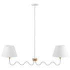 Modway - Sunlit Gribouillis à 2 bras Lumière suspendue - Blanc naturel-Nécessite deux ampoules E26 de 25 W (non incluses)