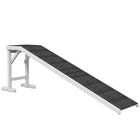PawHut - Rampe pour animaux, marches de lit pour chien avec tapis antidérapant, 74 po L x 16 po l x 25 po H - blanc-Conçu pour les animaux âgés, petits ou à mobilité réduite afin de leur offrir une pente douce à gravir 