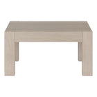 Hudson&Canal - Table basse carrée Langston 34" de largeur - Aulne blanc-La table est fabriquée à partir de matériaux MDF de haute qualité et durables