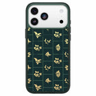OtterBox - Étui Symmetry MagSafe avec Contrôle de la Caméra pour iPhone 17 Pro Max - Vert floraison dorée-Technologie intégrée conçue pour prendre en charge une interaction transparente avec le contrôle de la caméra