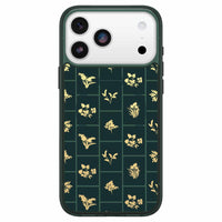 OtterBox - Étui Symmetry MagSafe avec Contrôle de la Caméra pour iPhone 17 Pro Max - Vert floraison dorée-Technologie intégrée conçue pour prendre en charge une interaction transparente avec le contrôle de la caméra