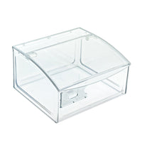 Azar - Contenant - 7 po H x 11.75 po l x 9.75 po P - Transparent-Matériau : Styrène transparent