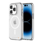 AXS - Crystal Shield Étui D3O MagSafe compatible pour Apple iPhone 15 Pro - Transparent-Testé pour des chutes de 8 pieds, soutenu par la technologie D3O