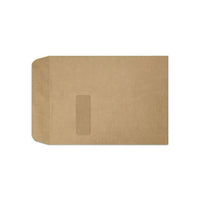 LUX - Enveloppes à fenêtre à bout ouvert, 9 x 12 po, brun sac d?épicerie, 50/boîte (1590-GB-50)-Les enveloppes à fenêtre à bout ouvert de 9 x 12 po sont idéales pour envoyer des documents, des catalogues, du publipostage, du matériel promotionnel et des brochures