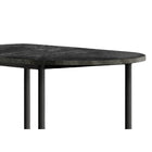 Monarch Specialties - 2325 Bar Maison - 24 po X 36 po /Marbre Gris/Metal Charbon-La table de bar est munie d'un tablier lisse fini brun d'aspect marbre qui est parfait pour les boissons, collations et articles de décoration