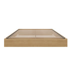 Nexera - Lit plateforme double, Érable naturel-Meubles conçus et produits au Canada à partir de panneaux de particules et de MDF certifiés CARB II/FSC.  Item expédié en 24-48 heures après réception de la commande.  Assemblage requis