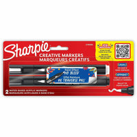 Sharpie - Marqueurs acryliques à base d’eau Creative - Pointe ogive - Couleurs assorties - Paquet de 2-Durable et longue durée pour une expérience de dessin brillante