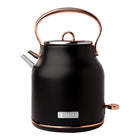 Haden - Bouilloire électrique Heritage 1,7 L - Noire et cuivrée-Avec une généreuse capacité de 1,7 litre (7 tasses), cette bouilloire est parfaite pour alimenter vos rituels quotidiens de boissons