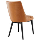Modway - Viscount Cuir végane Chaise à manger - Tan-Capacité de poids de la chaise : 286 lb.