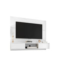 Manhattan Comfort - Centre de divertissement flottant Vernon 62,99 po style mid-century moderne - Blanc-Garantie limitée du fabricant de 30 jours