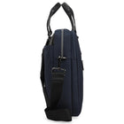 Bugatti - Maletlette de la collection Hudson pour ordinateur portable jusqu’à 15,6 po - Bleu marine-Sangle arrière intégrée permettant de glisser le sac sur la poignée d’une valise