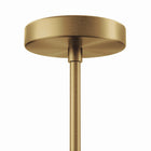 Modway - Stellar 1-Lumière Lumière suspendue - Laiton satin opale-Homologué UL pour les emplacements humides
