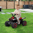 Qaba - Quad ATV 4 roues 6V pour enfants avec phares - noir-Roule à 1,9 mi/h (3 km/h), correspondant à la vitesse de marche d’un adulte