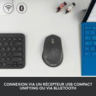 Logitech - Souris sans fil Triathlon M720 multi-dispositif - Noir-Conçue pour durer grâce aux touches qui sont construites pour résister à jusqu'à 10 millions de clics