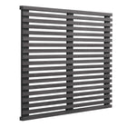 Modway - Render Fixation murale Tête de lit jumelée, Charbon de bois-Tête de lit jumelée du milieu du siècle