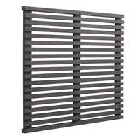 Modway - Render Fixation murale Tête de lit jumelée, Charbon de bois-Tête de lit jumelée du milieu du siècle