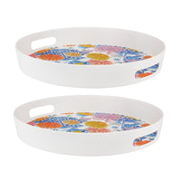 Maxwell & Williams - Sunburst Plateau de Service Rond - 35 cm - Paquet de 2-Lavage des mains recommandé