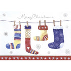 Mill Brook Studio - Cartes De souhaits Noël / Enveloppes - 5-3/8 po x 7-3/4 po - Bas de Noël - Paquet de 18-Cartes de souhaits qualité boutique
