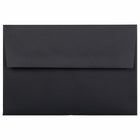 JAM Paper - Enveloppes d'invitation A8 doublées d'aluminium - 5,5 x 8,125 - lin noir avec feuille d'or - Paquet de 25-Ces enveloppes sont parfaites pour envoyer des invitations, des cartes de voeux, des RSVP, des cartes de remerciement, des cadeaux d'anniversaire, des remises de diplômes, des vacances et plus encore