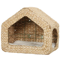 PawHut - Maison pour chat murale - étagère avec coussin lavable-Design mural qui économise de l’espace au sol, adapté aux petits appartements 
