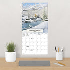 DateWorks - 2026 Calendrier Mural 16 Mois - 12 po x 12 po - Saisons - Bilingue -Comprend des pages mensuelles de janvier à décembre 2026, ainsi que les 4 derniers mois de 2025