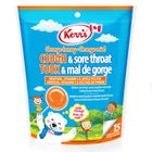 Kerr's - Pastilles pour enfants Toux et gorge irritée au menthol orange-miel-Fabriqué au Canada
