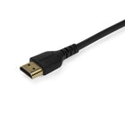StarTech - Câble HDMI mince de 6 pi (2 m-Matériaux ultra-durables : le cordon HDMI avec conception en fibre d’aramide offre une durabilité extrême, augmentant la résistance à la traction pour pouvoir le tirer dans des espaces étroits et dans des virages extrêmes, Le papier d’aluminium Al-Mylar avec tresse protège contre les EMI pour assurer une intégrité fiable du signal