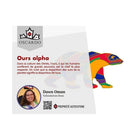 Oscardo - Tasse de voyage avec motif artistique autochtone Alpha Bear de Dawn Oman-Couvercle antifuite pratique pour les déplacements - Comprend un couvercle transparent sans BPA avec fermeture coulissante qui aide à prévenir les déversements et facilite les trajets quotidiens, les voyages et l’utilisation de tous les jours