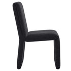 Modway - Emory Tissu tapis Fauteuil d’appoint de salle à manger in Ébène-Arrivée entièrement assemblée