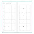 Letts of London - 2027 Agenda hebdomadaire mince Woodland - 5-7/8" x 3-1/8"- Vert - Mutlilingue-Couverture douce au toucher