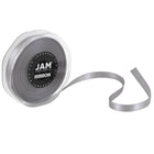 JAM Paper - Ruban de satin double face - 3/8" de large x 25 m - Argent-Quantité : Rouleau vendu à l'unité