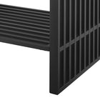 Modway - Gridiron 36" Vanette de salle de bain - Blanc Noir-Assemblée requise