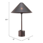 Zuo - Cardo Lampe de table - Bronze-8