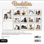 DateWorks - 2026 Mini Calendrier Mural 16 Mois - 7 po x 7 po - Amis - Anglais -13 images de haute qualité imprimées sur du papier Premium