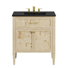 Modway - Elysian 30" Vanette de salle de bain - Burl noir-Assemblée requise