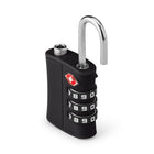Ensemble de Serrures à Combinaison TSA 2 Pièces Bugatti - ABS Durable - Noir-Combinaison à 3 Chiffres pour une Sécurité Renforcée