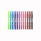 Tombow - Feutres à 2 pointes Twintone, couleurs vives, paq./12-Couleurs à base d'eau qui ne traverse pas la plupart des papiers