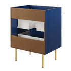 Modway - Daybreak 24" Armoire de toilette de salle de bain (lavabo non inclus) - Bleu-Assemblée requise