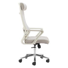 Zuo - Jett High Back Chaise de bureau - Gris pâle-Garantie limitée de 3 ans