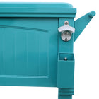 Permasteel - Glacière de patio style mobilier 80 pintes - Sarcelle-Couvercle double pour un accès facile