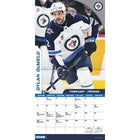 DateWorks - 2026 Calendrier Mural 16 Mois - 12 po x 12 po - Jets de Winnipeg - Bilingue -Des Sports