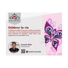 Oscardo - Celebration of Life par Francis Dick Sac pour téléphone-Design compact et éthique - Fabriqué en cuir synthétique durable dans un format pratique de 13 cm x 20 cm x 4 cm, avec des redevances versées à l’artiste ou à sa succession pour chaque achat.